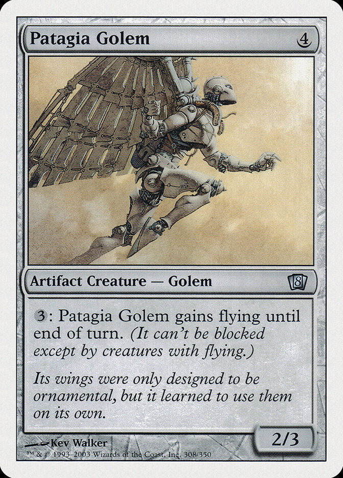 Patagia Golem [Eighth Edition] Foil