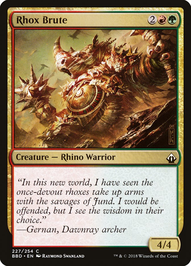 Rhox Brute [Battlebond] Foil
