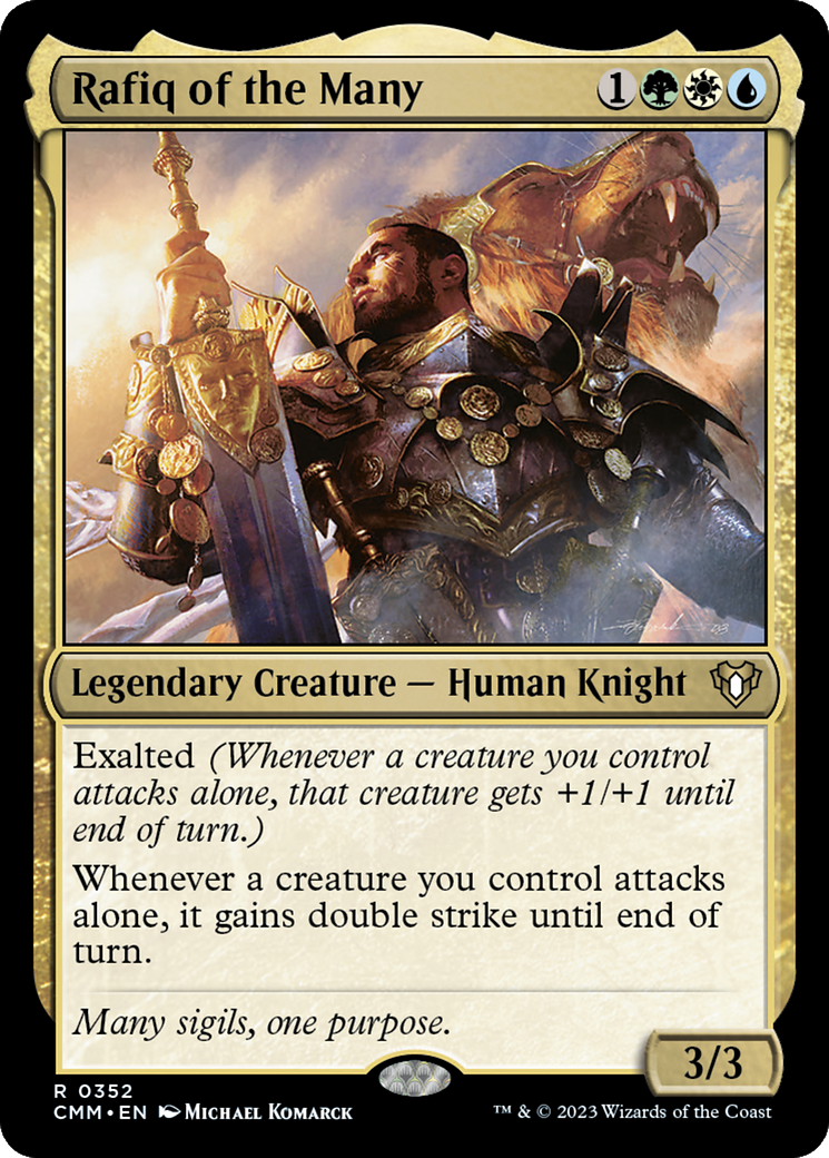 Rafiq of the Many [Commander Masters] Foil