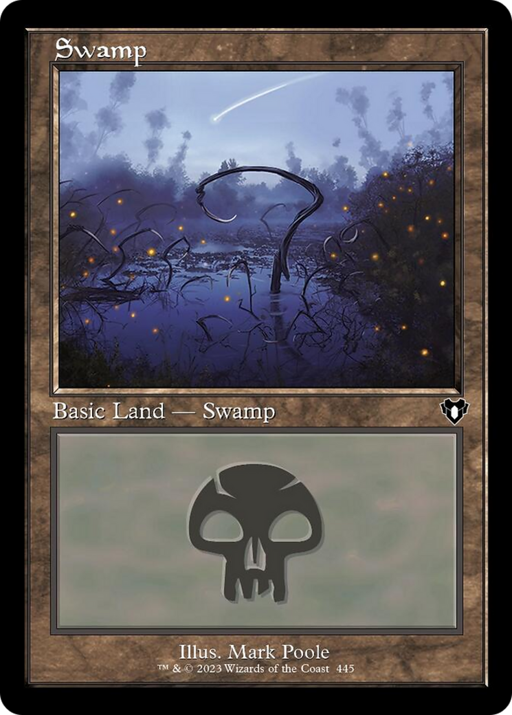 Swamp (445) (Retro) [Commander Masters] Foil