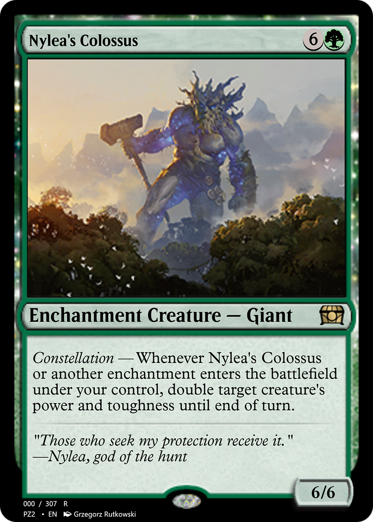 Nylea's Colossus  [Treasure Chest]: (enchantment) Foil