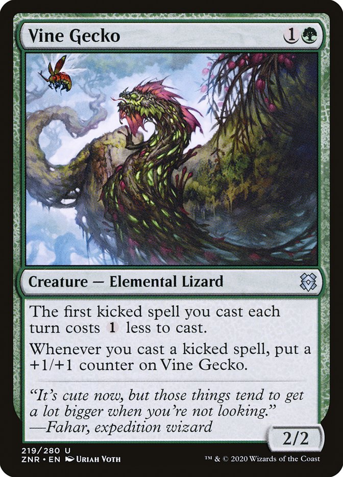 Vine Gecko [Zendikar Rising] Foil