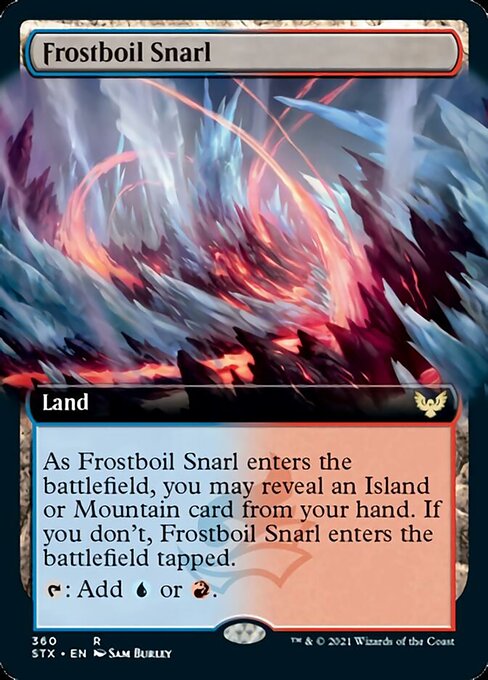 Frostboil Snarl (Extended Art) [Strixhaven: School of Mages] Foil