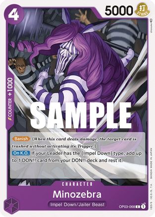Minozebra (OP03-068) - [Pillars of Strength]