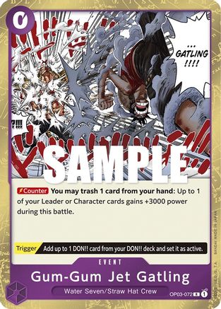 Gum-Gum Jet Gatling (OP03-072) - [Pillars of Strength] Foil