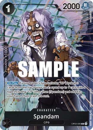 Spandam (Alternate Art) (OP03-086) - [Pillars of Strength] Foil