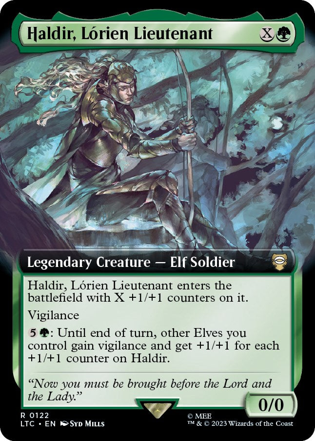 Haldir, Lorien Lieutenant (Extended Art) [The Lord of the Rings: Tales of Middle-Earth Commander] Foil