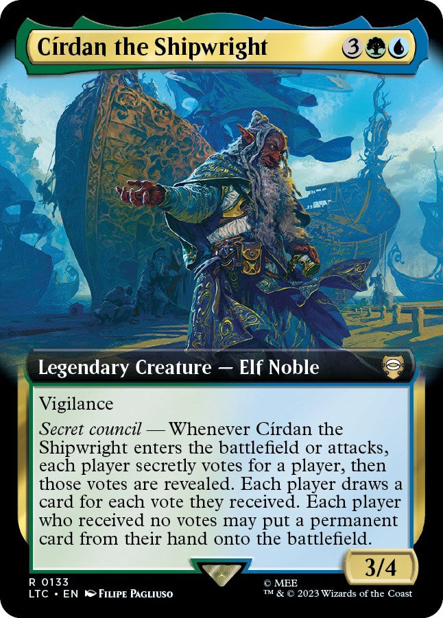 Cirdan the Shipwright (Extended Art) [The Lord of the Rings: Tales of Middle-Earth Commander] Foil