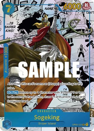 Sogeking (Alternate Art) (Manga) (OP03-122) - [Pillars of Strength] Foil