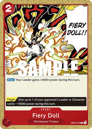 Fiery Doll (OP03-019) - [Pillars of Strength Pre-Release Cards]