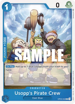Usopp's Pirate Crew (OP03-042) - [Pillars of Strength Pre-Release Cards]