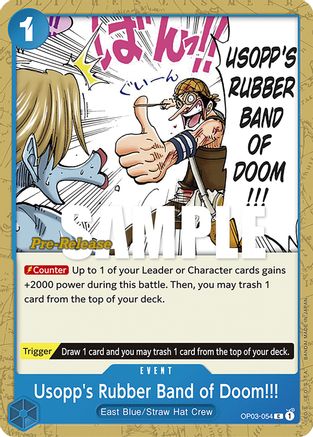 Usopp's Rubber Band of Doom!!! (OP03-054) - [Pillars of Strength Pre-Release Cards]