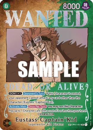 Eustass"Captain"Kid (Wanted Poster) (OP01-051) - [Pillars of Strength] Foil
