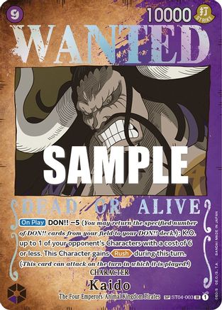Kaido (Wanted Poster) (ST04-003) - [Pillars of Strength] Foil