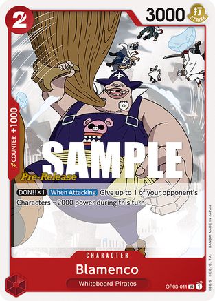 Blamenco (OP03-011) - [Pillars of Strength Pre-Release Cards]