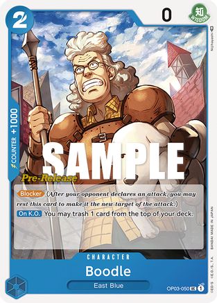 Boodle (OP03-050) - [Pillars of Strength Pre-Release Cards]