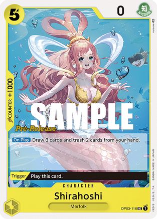 Shirahoshi (OP03-116) - [Pillars of Strength Pre-Release Cards]