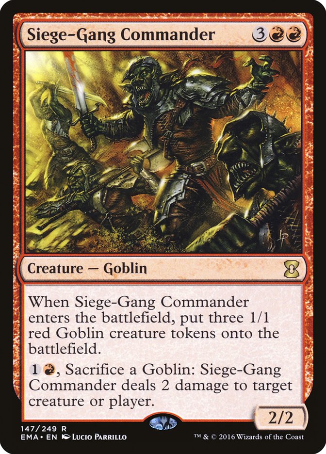 Siege-Gang Commander [Eternal Masters] Foil