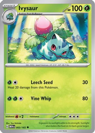 Ivysaur (002/165) [Scarlet & Violet 151] Reverse Holofoil