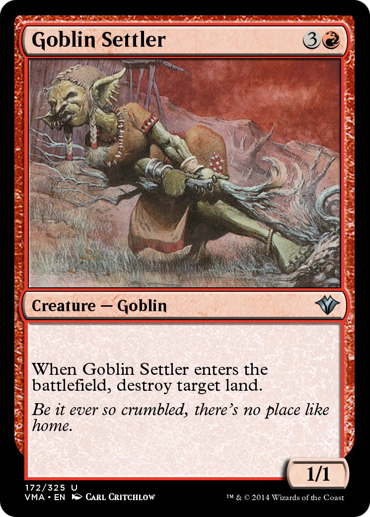 Goblin Settler  [Vintage Masters] Foil