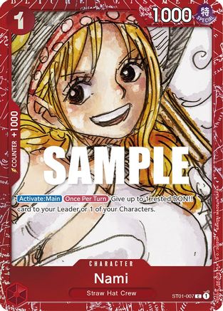 Nami (Premium Card Collection -ONE PIECE FILM RED Edition-) (ST01-007) - [One Piece Promotion Cards] Foil