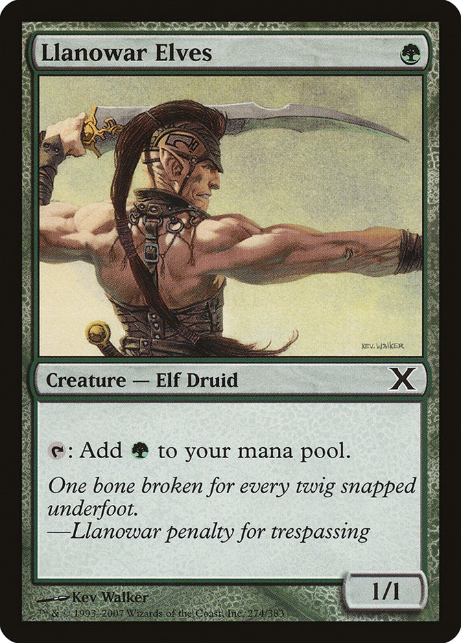 Llanowar Elves [Tenth Edition] Foil -1