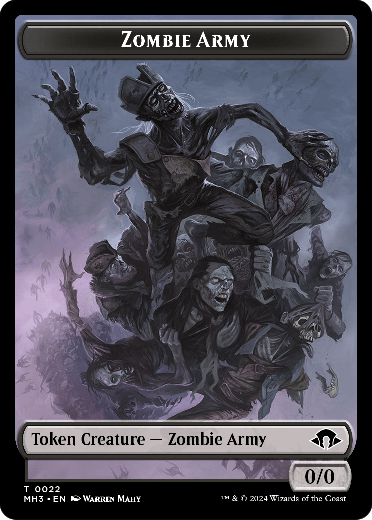 Zombie Army  [Modern Horizons 3 Tokens] Foil