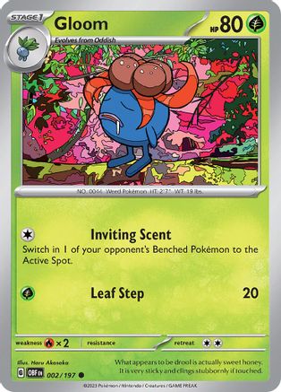 Gloom (002/197) [Scarlet & Violet: Obsidian Flames] Reverse Holofoil