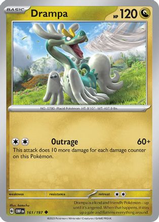 Drampa (161/197) [Scarlet & Violet: Obsidian Flames] Reverse Holofoil