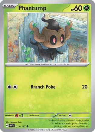 Phantump (011/197) [Scarlet & Violet: Obsidian Flames] Reverse Holofoil