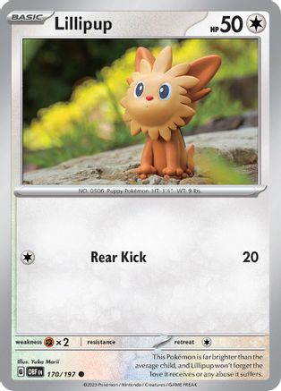 Lillipup (170/197) [Scarlet & Violet: Obsidian Flames] Reverse Holofoil