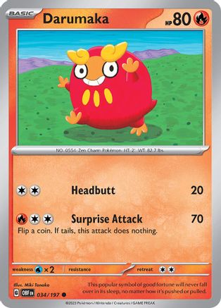 Darumaka (034/197) [Scarlet & Violet: Obsidian Flames] Reverse Holofoil