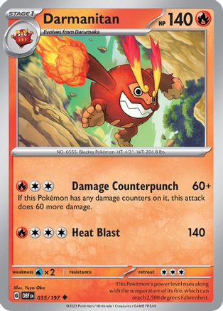 Darmanitan (035/197) [Scarlet & Violet: Obsidian Flames] Reverse Holofoil