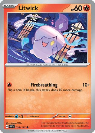 Litwick (036/197) [Scarlet & Violet: Obsidian Flames] Reverse Holofoil
