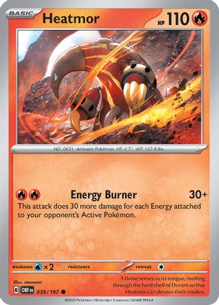 Heatmor (039/197) [Scarlet & Violet: Obsidian Flames] Reverse Holofoil
