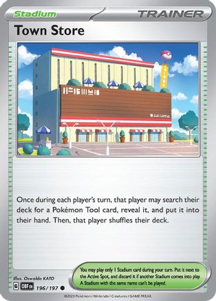 Town Store (196/197) [Scarlet & Violet: Obsidian Flames] Reverse Holofoil