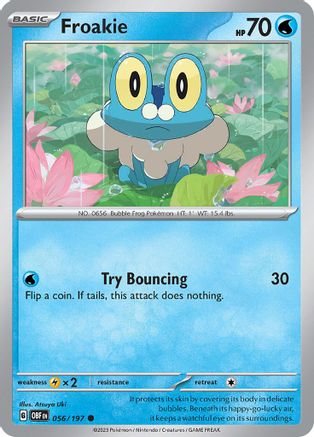 Froakie (056/197) [Scarlet & Violet: Obsidian Flames] Reverse Holofoil