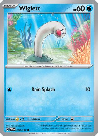 Wiglett (058/197) [Scarlet & Violet: Obsidian Flames] Reverse Holofoil