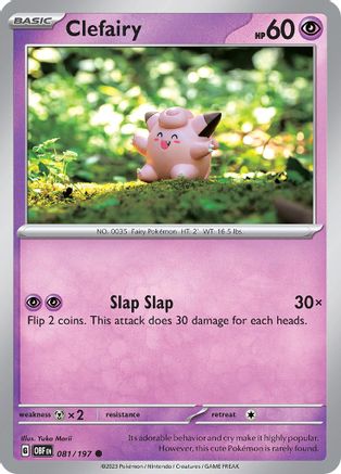 Clefairy (081/197) [Scarlet & Violet: Obsidian Flames] Reverse Holofoil