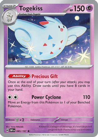 Togekiss (085/197) [Scarlet & Violet: Obsidian Flames] Holofoil