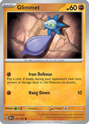 Glimmet (121/197) [Scarlet & Violet: Obsidian Flames] Reverse Holofoil