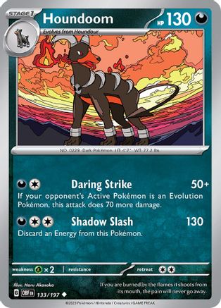 Houndoom (133/197) [Scarlet & Violet: Obsidian Flames] Reverse Holofoil