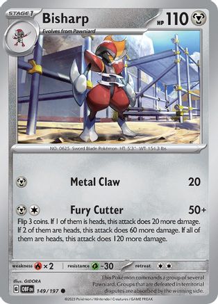 Bisharp (149/197) [Scarlet & Violet: Obsidian Flames] Reverse Holofoil