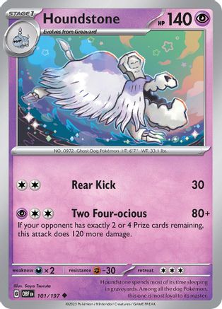 Houndstone (101/197) [Scarlet & Violet: Obsidian Flames] Reverse Holofoil