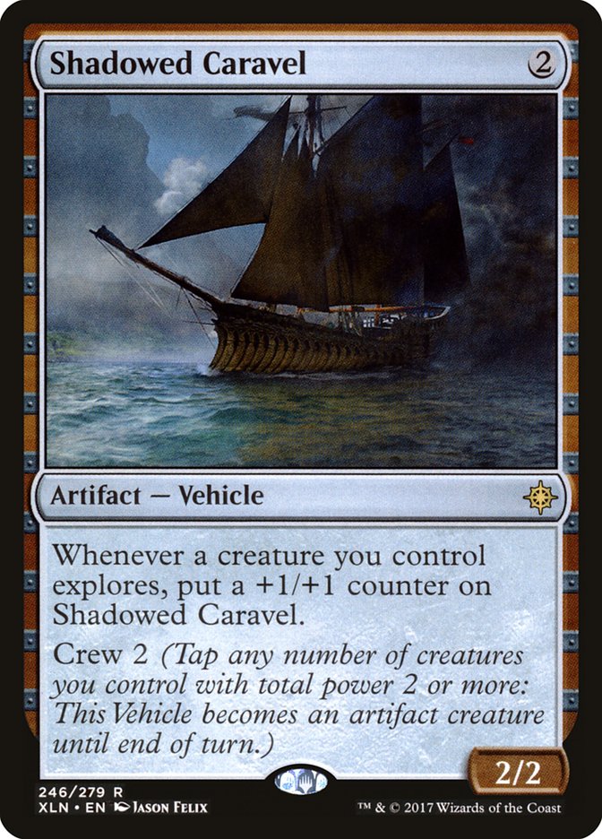 Shadowed Caravel [Ixalan] Foil