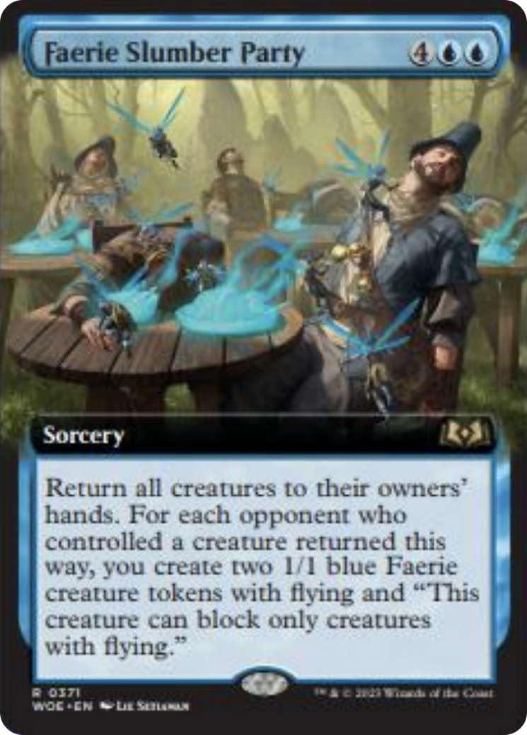 Faerie Slumber Party (Extended Art) [Wilds of Eldraine] Foil
