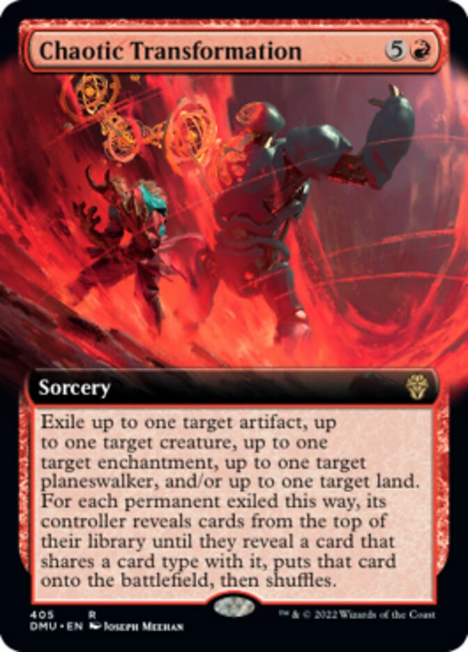 Chaotic Transformation (Extended Art) [Dominaria United] Foil