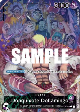 Donquixote Doflamingo (019) (Alternate Art) (OP04-019) - [Kingdoms of Intrigue] Foil