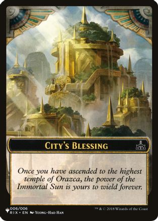 City's Blessing // The Monarch Double-sided Token  [The List Reprints]