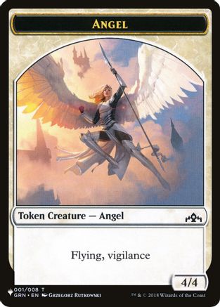 Angel // Warrior Double-Sided Token  [The List Reprints]